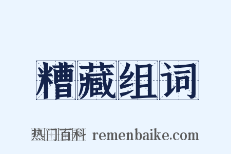 糟藏组词是什么意思的图片